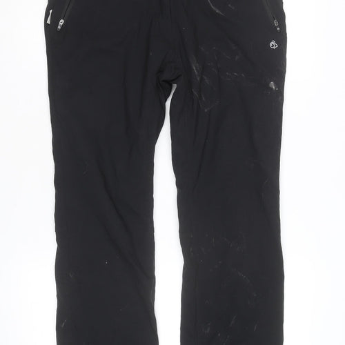 Craghoppers Women's Black Stretch Travel Trousers Size 12 Regular