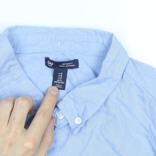 Gap Men's Blue Button-Down Cotton Oxford Shirt Medium