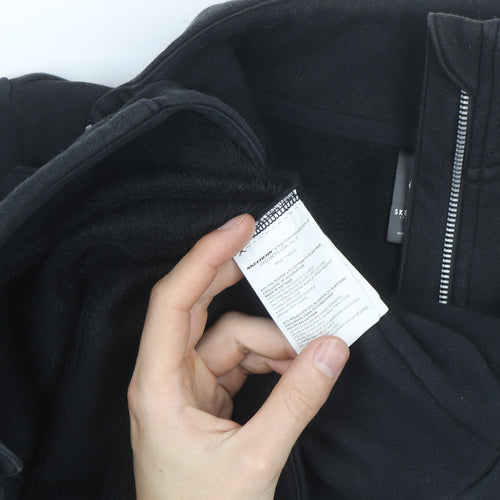 Skechers Men’s Black Fleece Zip-Up Active Jacket Size S