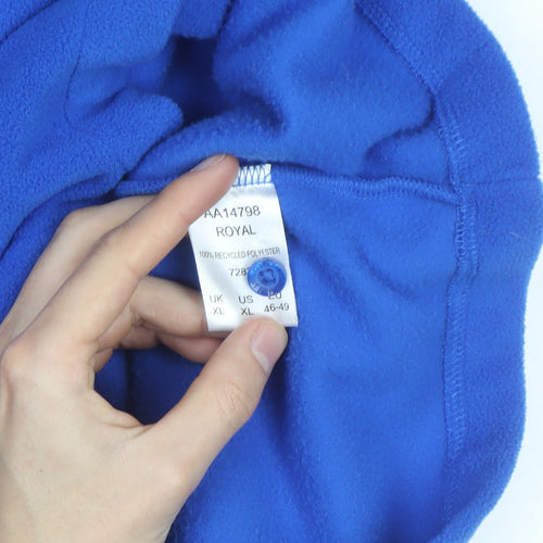 Cotton Traders Men's Blue Fleece Lined Button Jacket XL