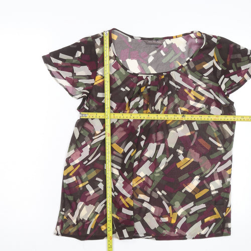 Marks and Spencer Women’s Multicoloured Chiffon Blouse Size 14