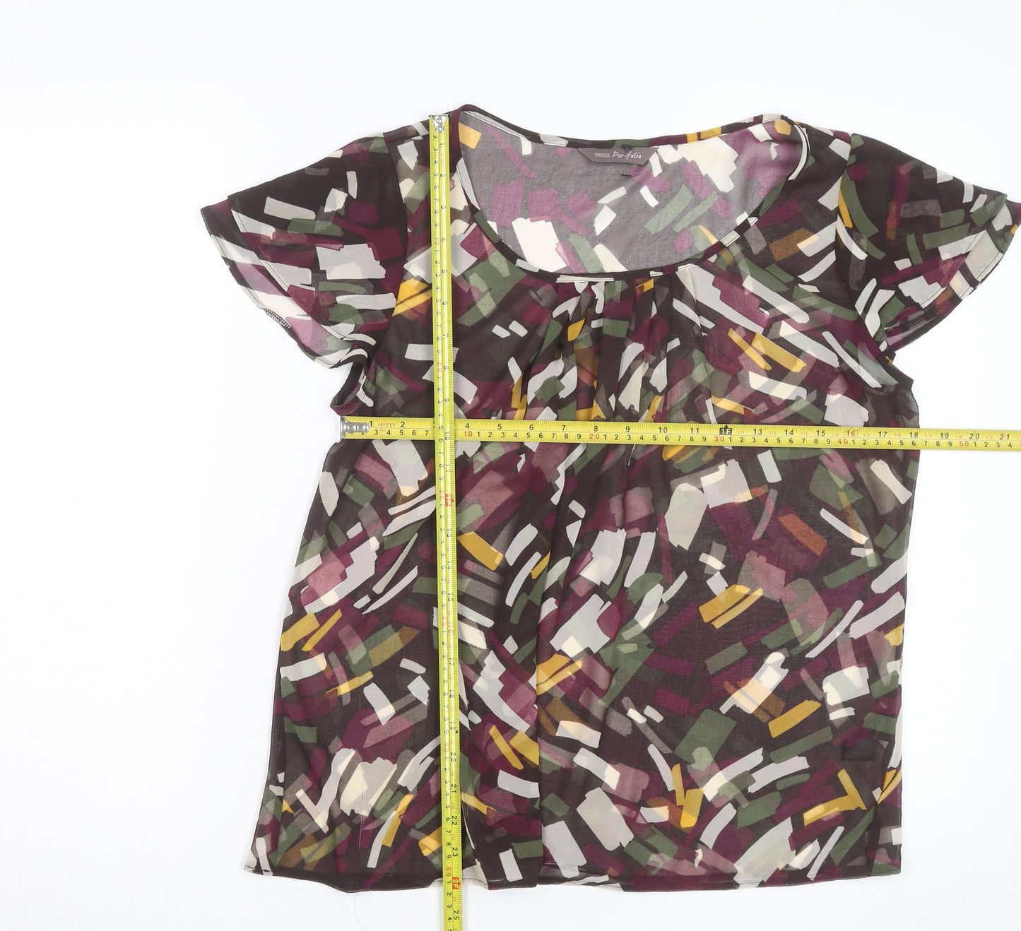Marks and Spencer Women’s Multicoloured Chiffon Blouse Size 14