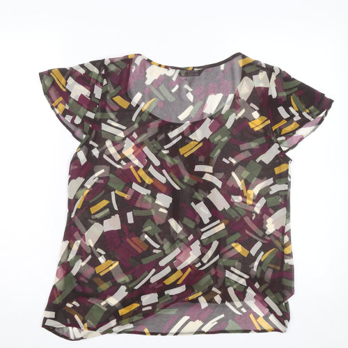 Marks and Spencer Women’s Multicoloured Chiffon Blouse Size 14