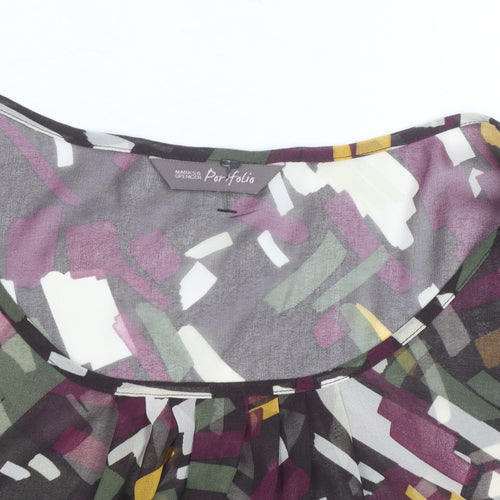 Marks and Spencer Women’s Multicoloured Chiffon Blouse Size 14
