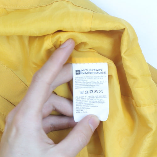 Mountain Warehouse Women’s Yellow Waterproof Rain Coat Size 12