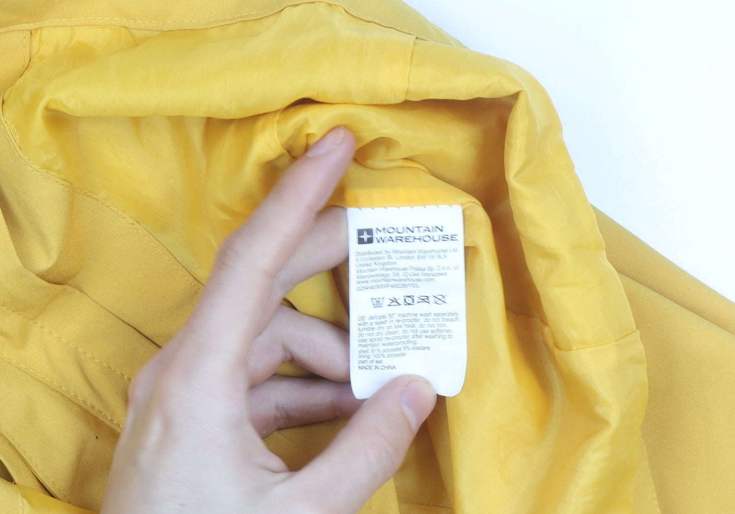 Mountain Warehouse Women’s Yellow Waterproof Rain Coat Size 12
