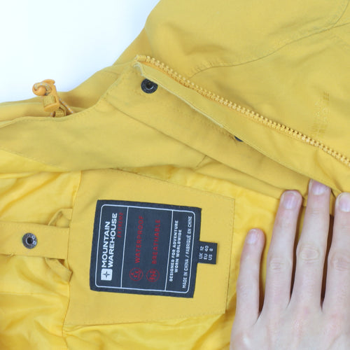 Mountain Warehouse Women’s Yellow Waterproof Rain Coat Size 12