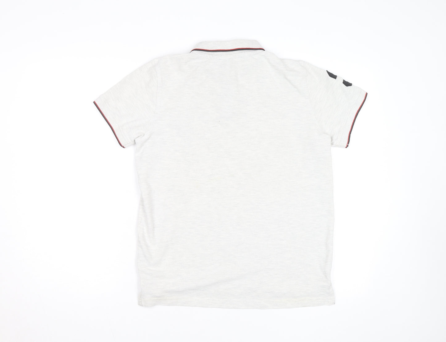 U.S. Polo Assn. Men's Ivory Short Sleeve Cotton Polo Shirt M