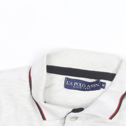 U.S. Polo Assn. Men's Ivory Short Sleeve Cotton Polo Shirt M