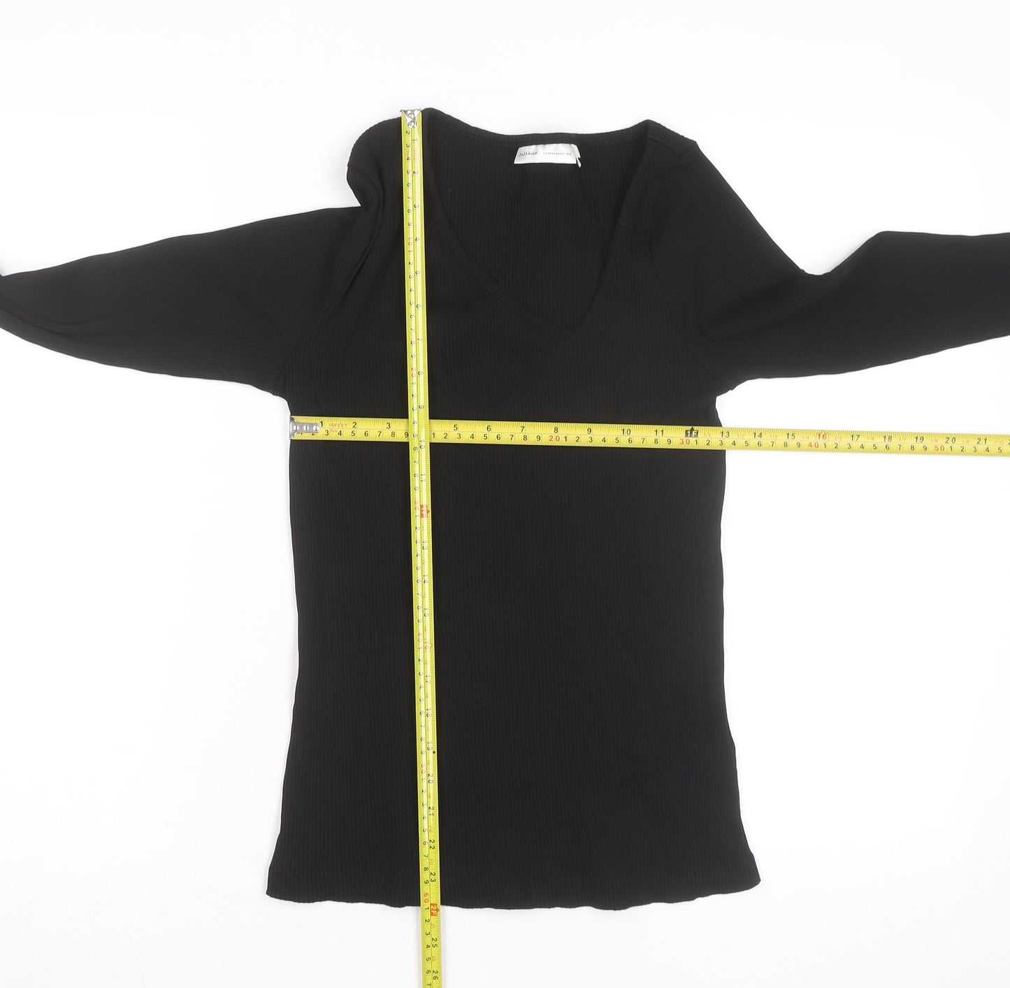 InWear Women's Black V-Neck Slim Fit Long Sleeve Jumper M
