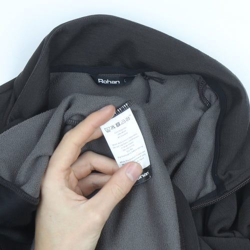 Rohan Men's Black L Full Zip Softshell Active Jacket