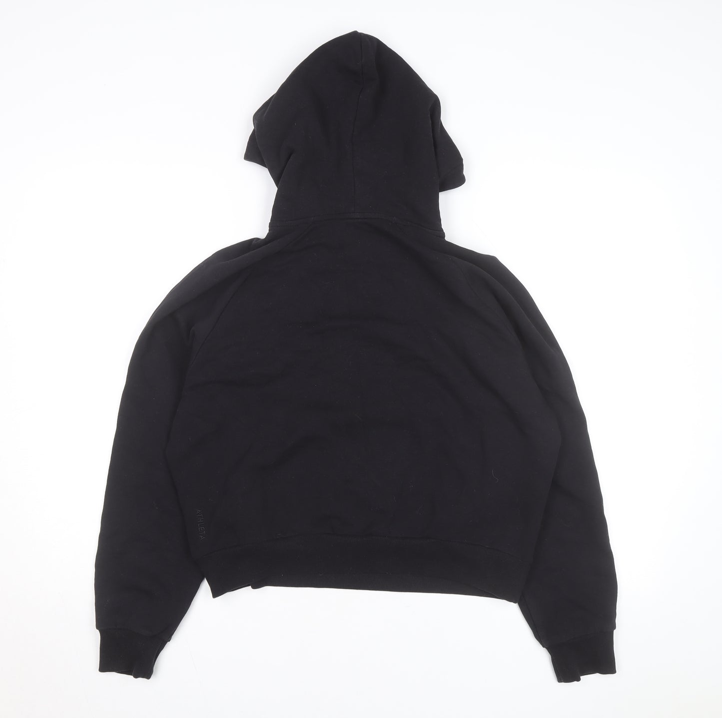 Athleta Womens Black 1/2 Zip Hooded Pullover Sweatshirt Size S