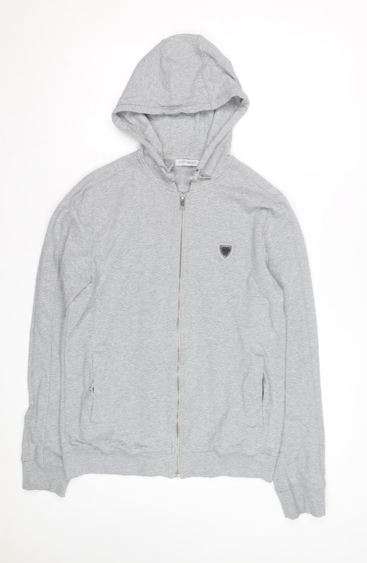 Antony Morato Men's Grey Full Zip Hoodie L Regular Fit
