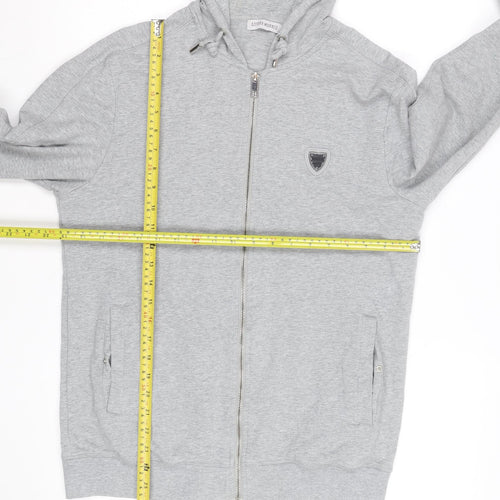 Antony Morato Men's Grey Full Zip Hoodie L Regular Fit