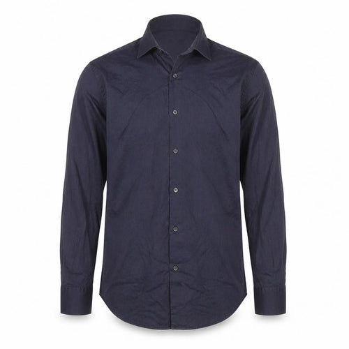 Hugo Boss Men's Blue Slim Fit Long Sleeve Button-Up Shirt 15.5
