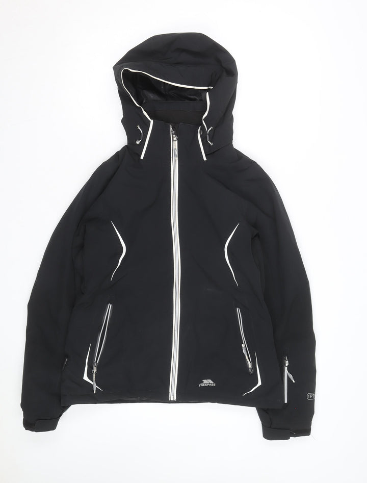 Trespass Men's Black Softshell Waterproof Hooded Jacket Size M