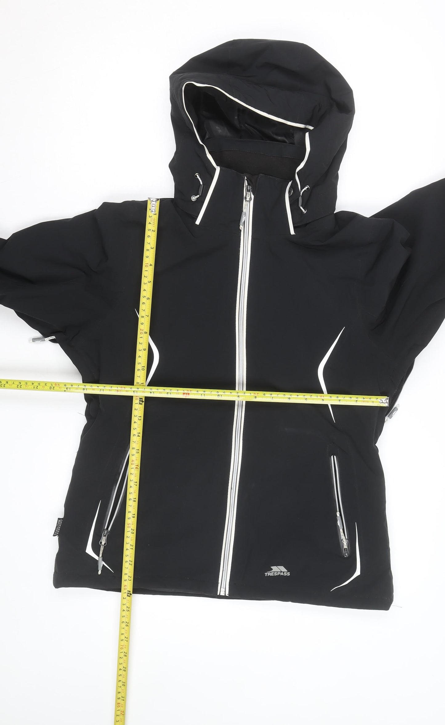Trespass Men's Black Softshell Waterproof Hooded Jacket Size M