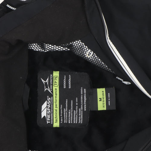 Trespass Men's Black Softshell Waterproof Hooded Jacket Size M