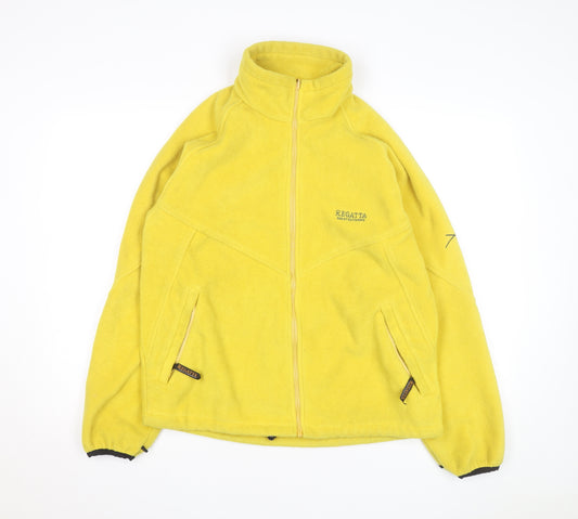 Regatta Men's Yellow Fleece Full Zip Activewear Jacket S 97cm
