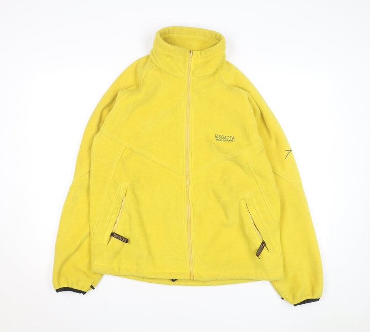 Regatta Men's Yellow Fleece Full Zip Activewear Jacket S 97cm