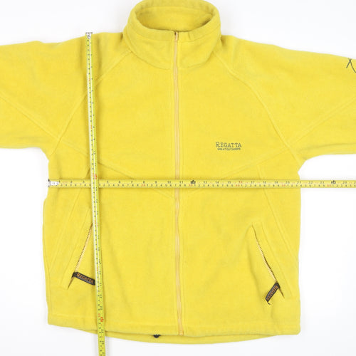 Regatta Men's Yellow Fleece Full Zip Activewear Jacket S 97cm