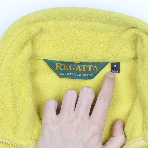 Regatta Men's Yellow Fleece Full Zip Activewear Jacket S 97cm