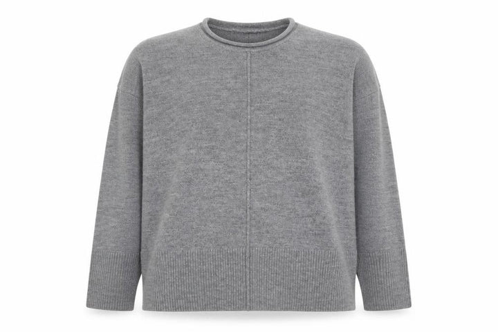 French Connection Men's Grey Wool Blend Crew Neck Jumper XS