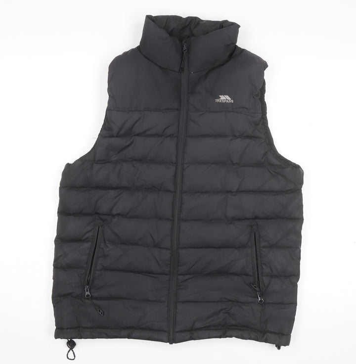 Trespass Men’s Black XS Down Puffer Waistcoat Outdoor Gilet
