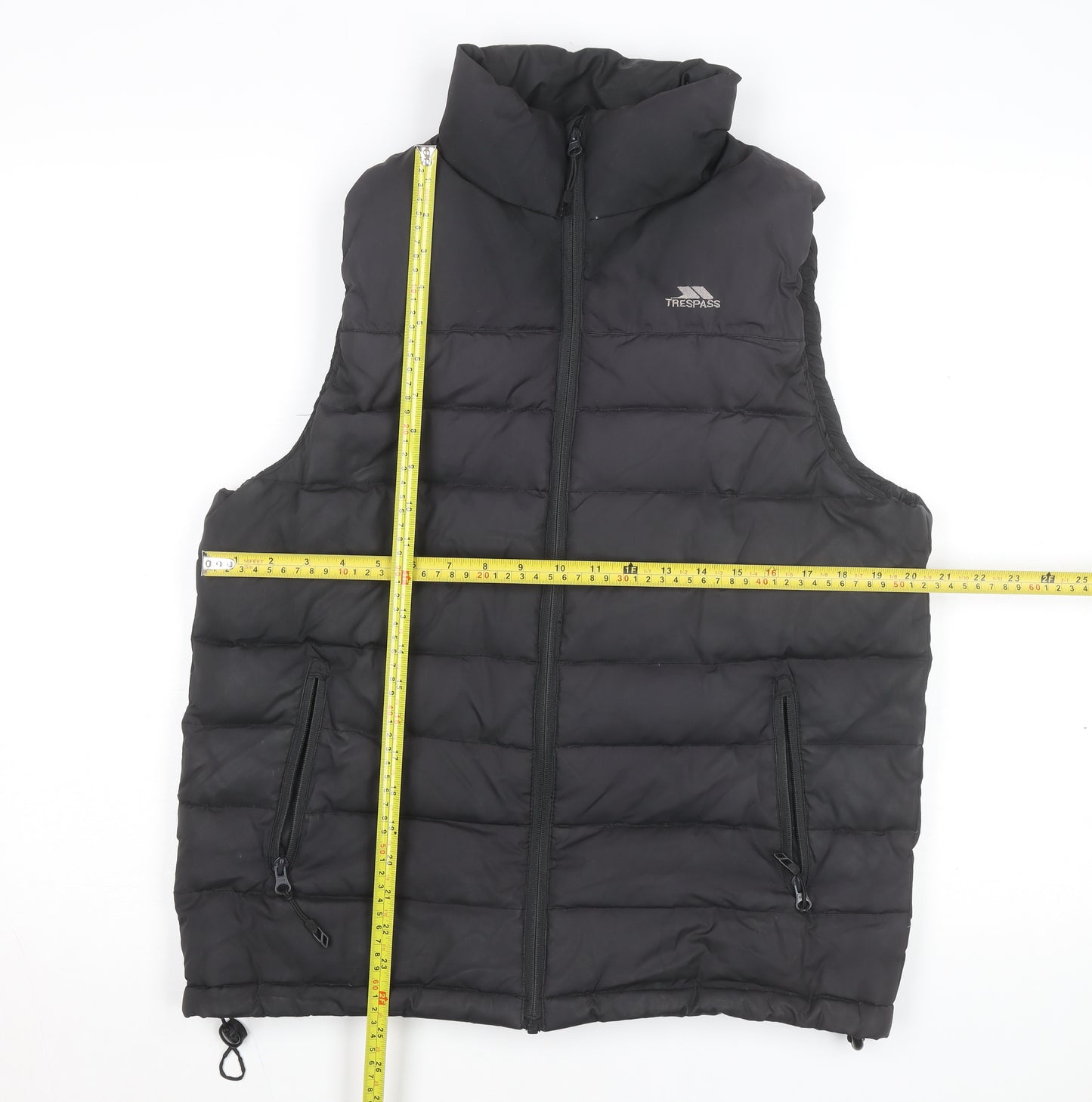 Trespass Men’s Black XS Down Puffer Waistcoat Outdoor Gilet