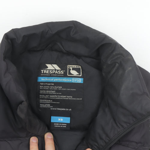 Trespass Men’s Black XS Down Puffer Waistcoat Outdoor Gilet