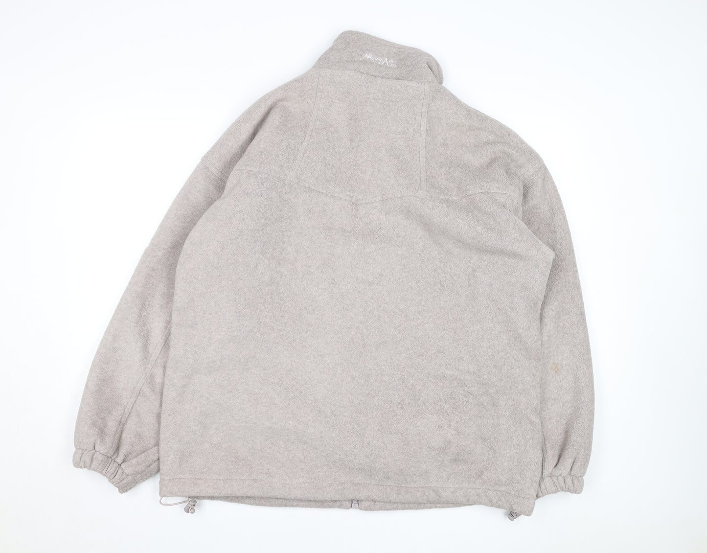 Mountain Pass Men's Beige Fleece Full Zip Jacket Size L