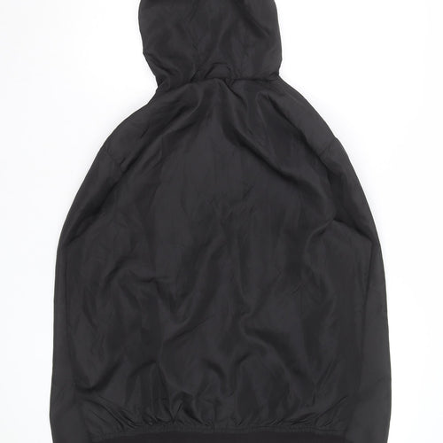 Donnay Men’s Black Hooded Windbreaker Jacket Size S