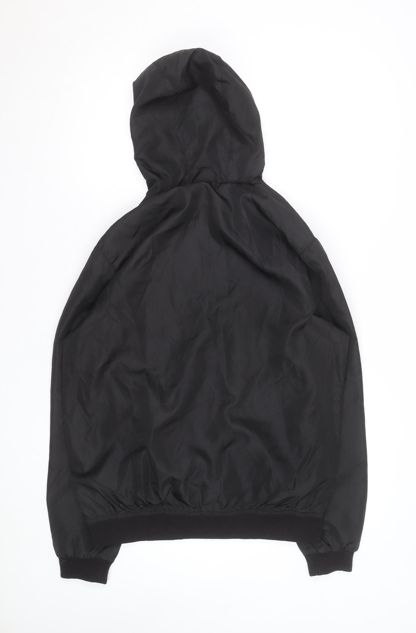 Donnay Men’s Black Hooded Windbreaker Jacket Size S