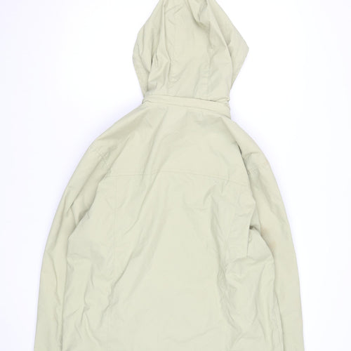 Bluestar Exchange Men's Beige Hooded Windbreaker Jacket Size M