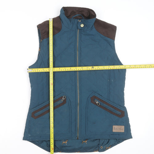 Jack Murphy Women's Blue Quilted Waistcoat Gilet Size 10