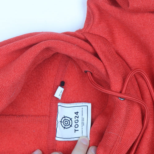 TOG24 Womens Red Pullover Hoodie Size 12 Polyester Fleece