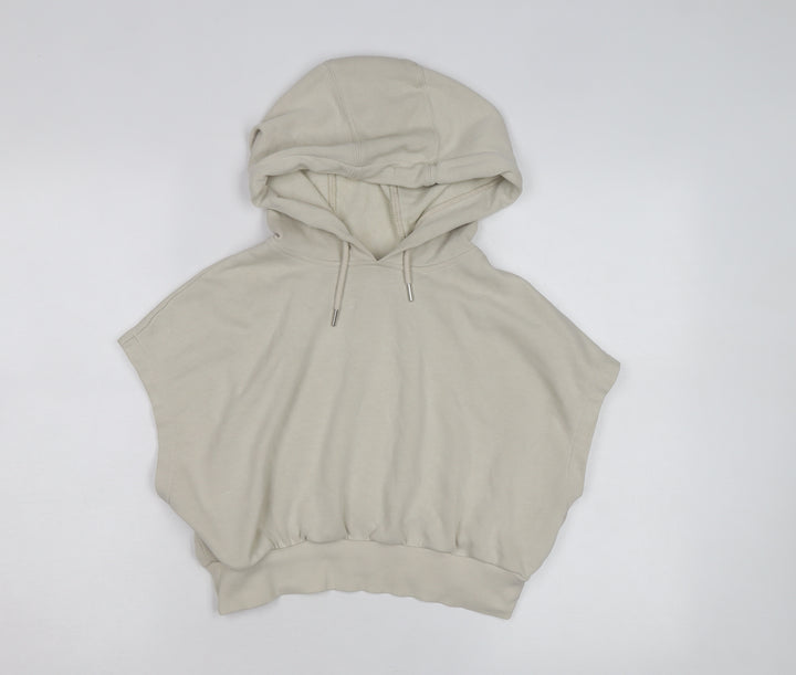 H&M Sport Women’s Beige Sleeveless Hooded Pullover Hoodie Size S