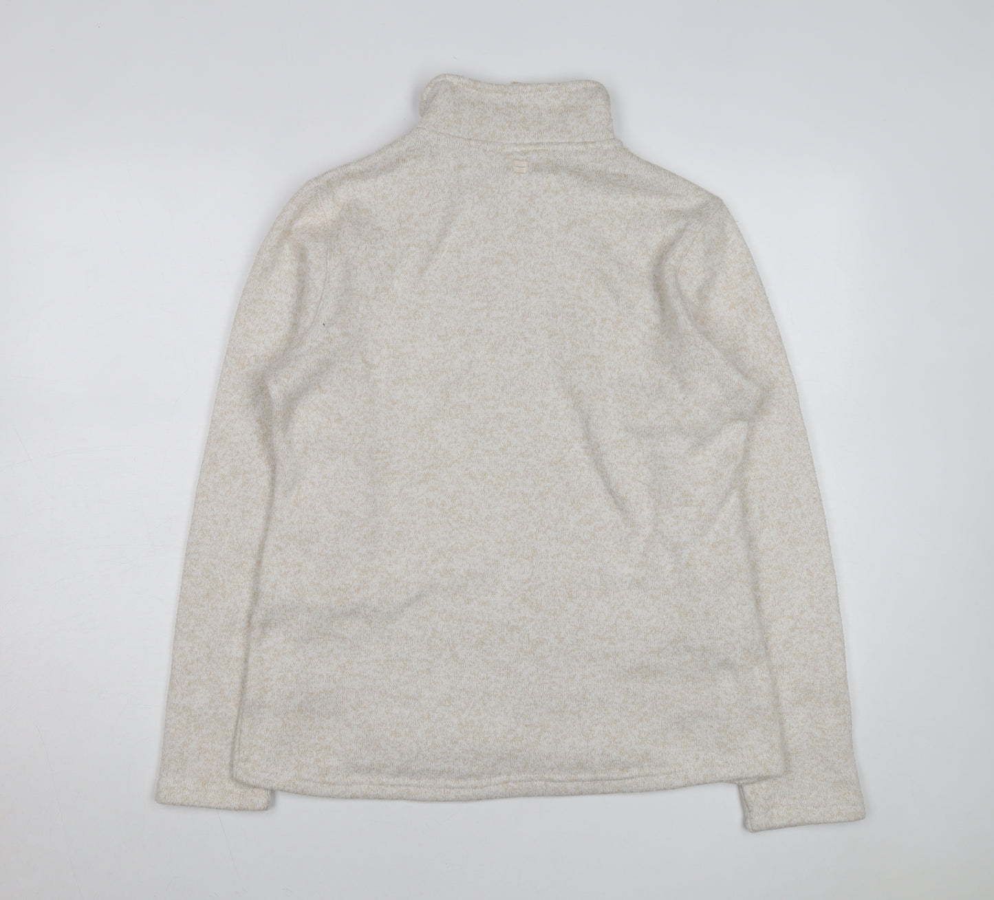 Mountain Warehouse Women's Beige 1/2 Zip Pullover Fleece UK 14