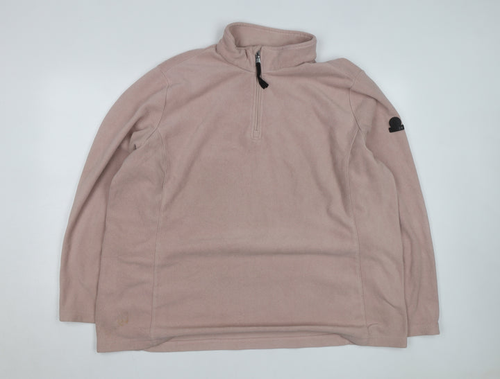 TOG24 Women’s Beige Fleece 1/4 Zip Pullover Sweatshirt Size 22