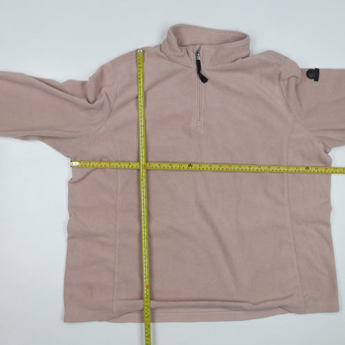 TOG24 Women’s Beige Fleece 1/4 Zip Pullover Sweatshirt Size 22