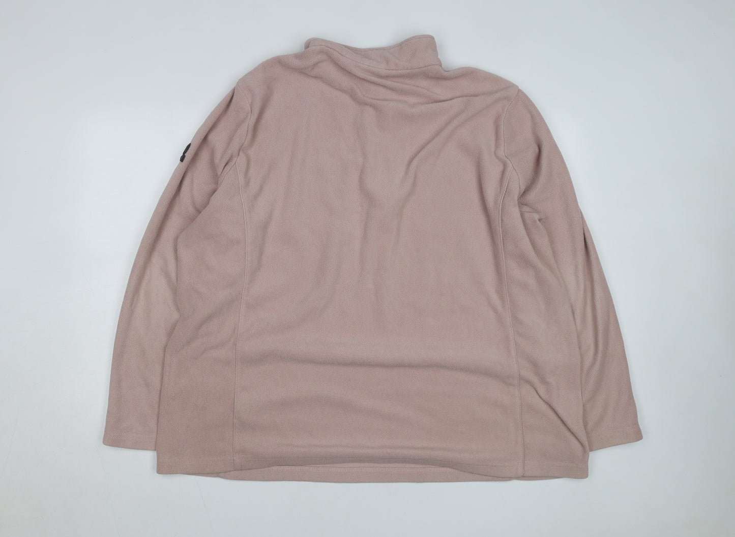 TOG24 Women’s Beige Fleece 1/4 Zip Pullover Sweatshirt Size 22