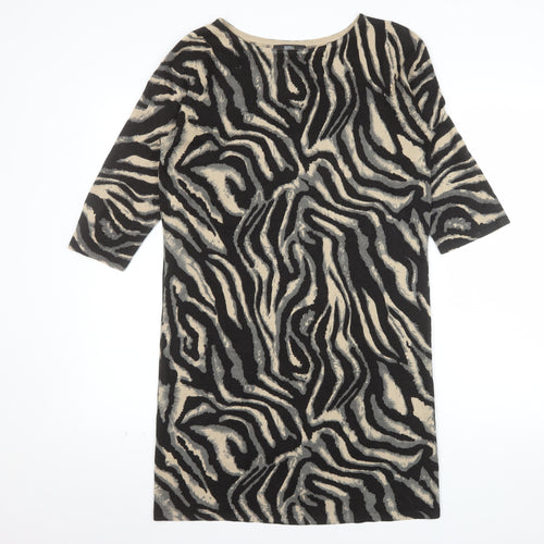 Marks and Spencer Women’s Multicoloured Animal Print 3/4 Sleeve Tunic Jumper Size 14