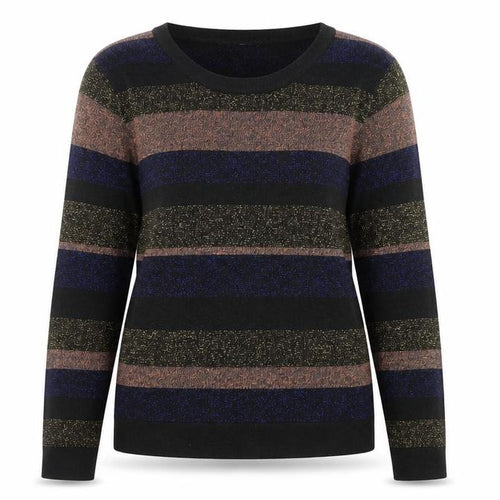 Atmosphere Women’s Multicoloured Striped Sparkly Pullover Jumper Size 14