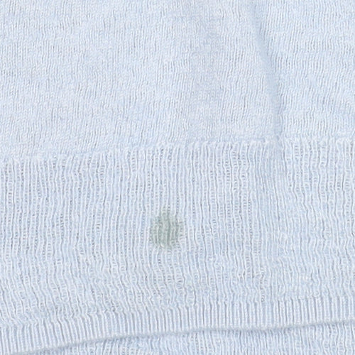 Brooks Brothers Women's Blue Cashmere Silk V-Neck Jumper XL