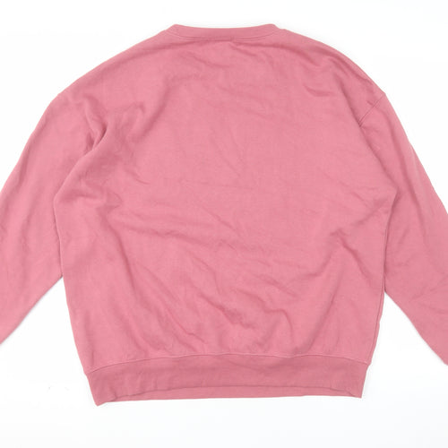 New Look Womens Pink Atlanta 1986 Pullover Sweatshirt Size M