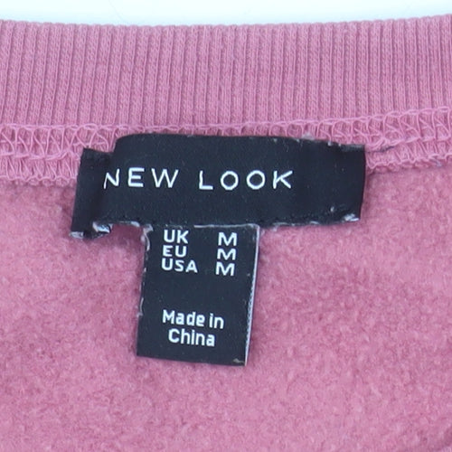 New Look Womens Pink Atlanta 1986 Pullover Sweatshirt Size M