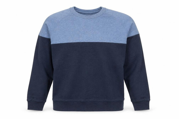 FatFace Men's Blue XL Colour Block Crew Neck Sweatshirt
