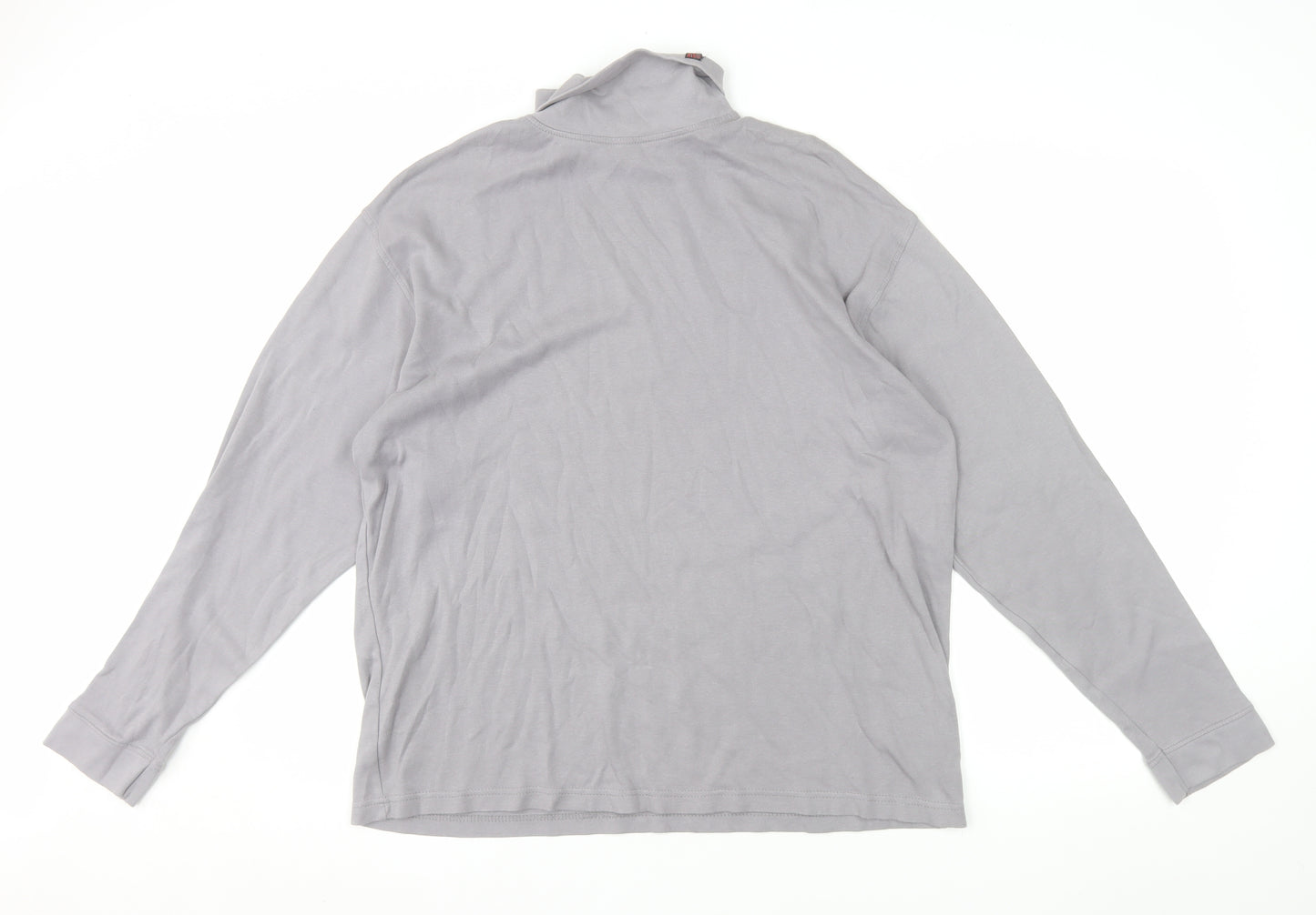 Colin Montgomerie Men's Grey Cotton Long Sleeve Pullover Sweatshirt L