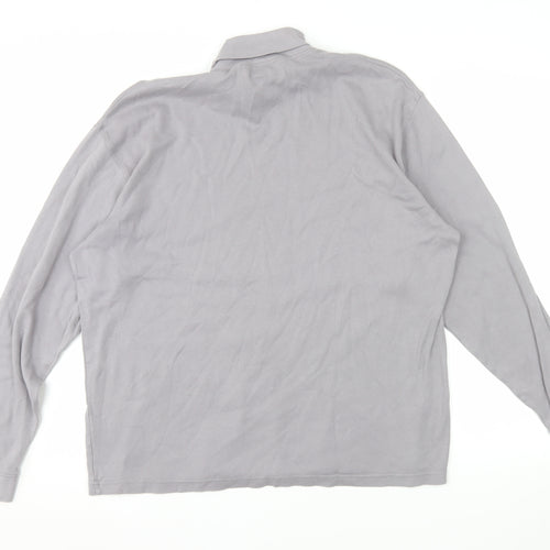 Colin Montgomerie Men's Grey Cotton Long Sleeve Pullover Sweatshirt L