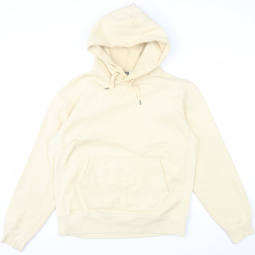 Uniqlo Men’s Beige Pullover Hoodie Fleece Lined Size M